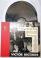 12″ 78 RPM big band jazz SYMPOSIUM OF SWING 4 discs shellac 1940s Goodman Dorsey