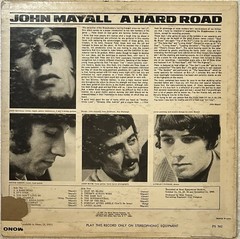 JOHN MAYALL BLUESBREAKERS “A Hard Road” PS-502 1967 COVER IS VG / VINYL IS VG+