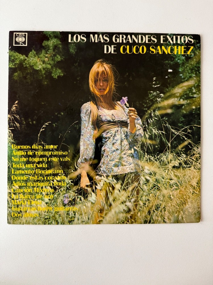 Los Mas Grandes Exitos De Cuco Sanchez LP CBS Import Argentina MONO 9.154 VG