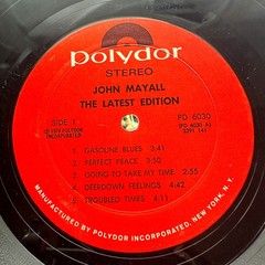 John Mayall – The Latest Edition VG+/VG+ 1974 All Disc Ultrasonic Clean Press