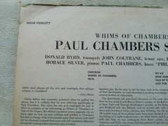 PAUL CHAMBERS BLUE NOTE BLP 1534 767 LEXINGTON RVG P/Ear DG PLAYS GREAT!