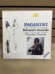 The 6 Violin Concertos Paganini Dutoit Accardo 5-LP set Italy