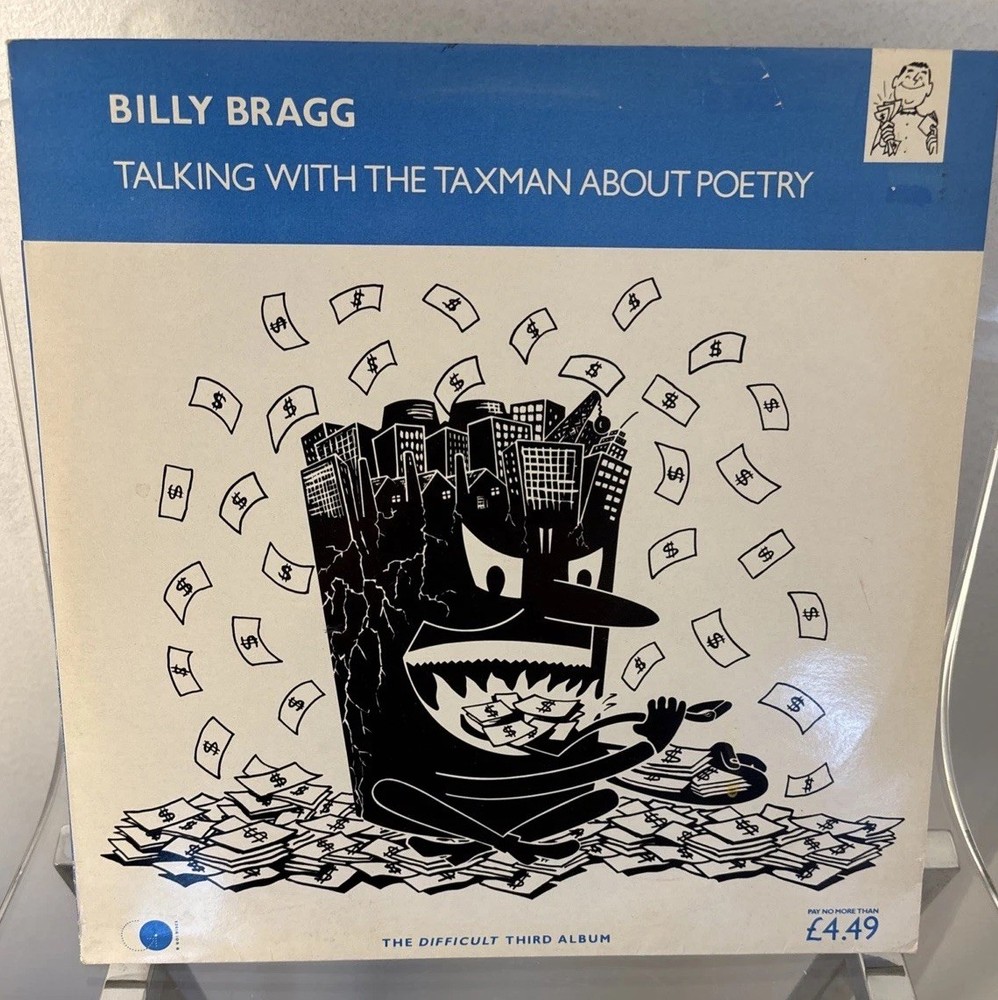 Billy Bragg – Talking With Taxman About Poetry UK Lp Elektra 1986 EX