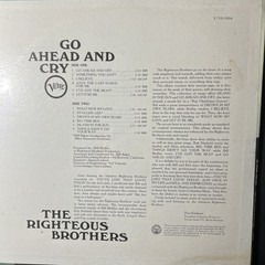The Righteous Brothers – Go Ahead and Cry • SEALED FIRST PRESS Vinyl Soul Pop LP
