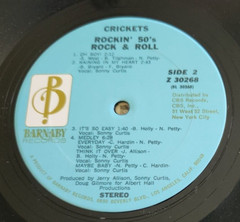 The Crickets Rockin‘ 50s Rock n‘ Roll 1971 Vinyl 12″ LP 33 RPM Classic Rock Pop