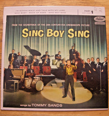 TOMMY SANDS ~ SING BOY SING ~ PART 1 ~ 1958 ~45 RPM ~ EP ~ RECORD EX COVER EX