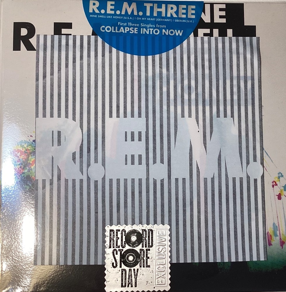 R.E.M. Three RSD 3×45 RPM Singles w/LIVE B-SIDES: only 3250 *SEALED*RARE