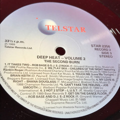VARIOUS Deep Heat 2 The Second Burn 1989 UK Double Vinyl LP HIP HOP & RAP Yazz