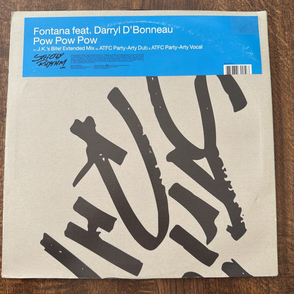 Lenny Fontana Feat. Darryl D’Bonneau – Pow Pow Pow (VINYL)