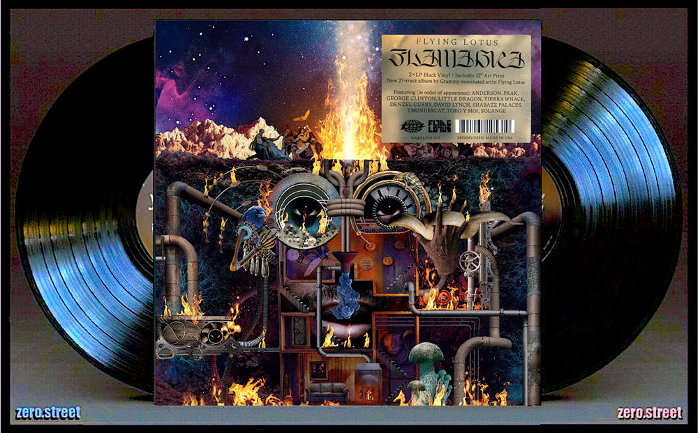 FLYING LOTUS Flamagra 2LP on BLACK VINYL New SEALED with ART PRINT