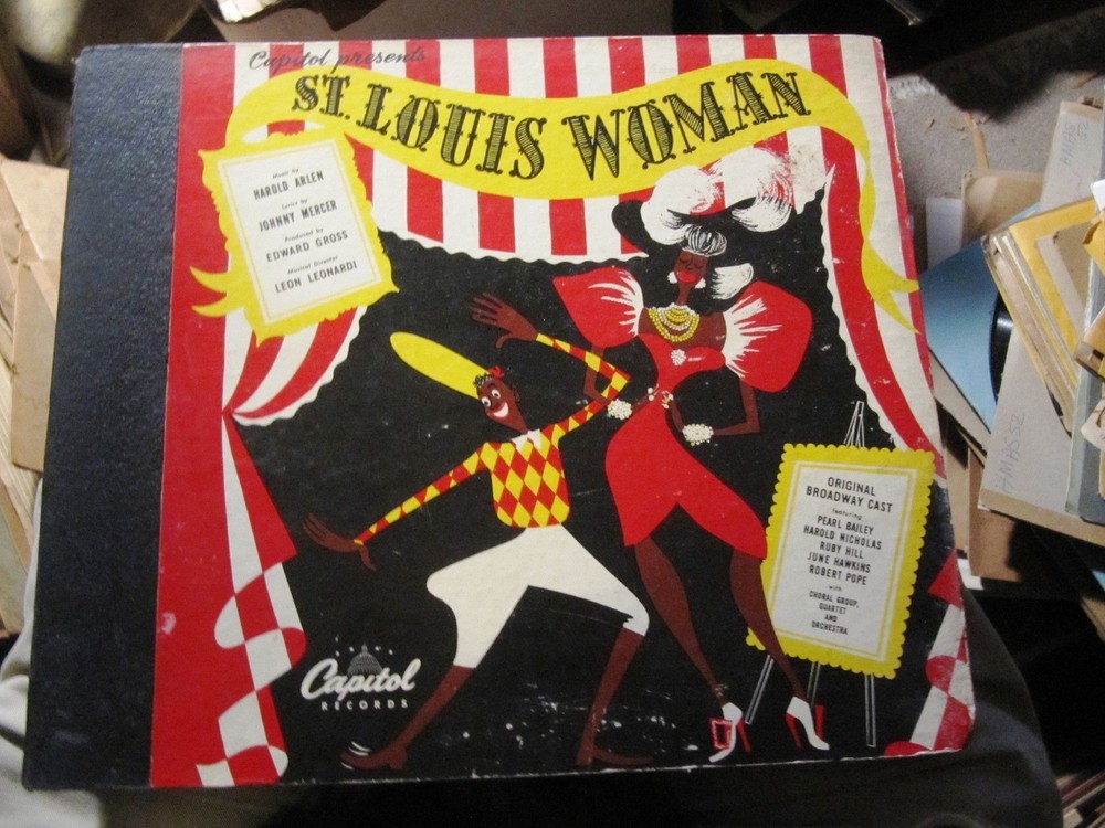 5×10″ Record Storage Album EMPTY Harold Arlen Mercer ST LOUIS WOMAN CAPITOL CE28
