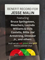 Jesse Malin Silver Patron Saints 12″ Color Vinyl Triple LP Glassnote GLS-0386-1