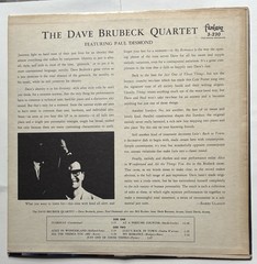 Dave Brubeck The Dave Brubeck Quartet, Vinyl LP (Red Vinyl)