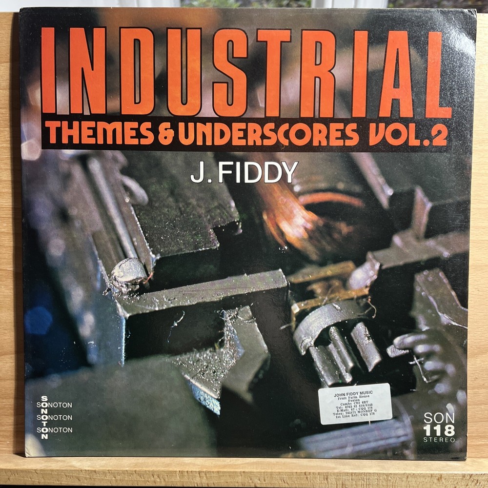John Fiddy – Industrial Themes & Underscores Vol 2 SON118 Vinyl LP