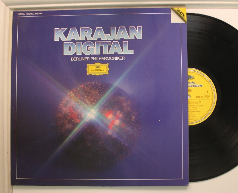 Herbert Von Karajan German Imprt Lp Karajan Digital (w/ Book) On DG – Vg++ to Nm
