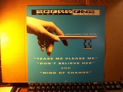 Orig Vintage Scorpions Crazy World 1990 12×12 promo Flat/poster Not a record