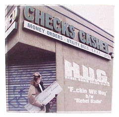 H.U.G. F.CKIN WIT HUG B/W REBEL RADIO OME-2009 VINYL LP RECORD ALBUM 2002