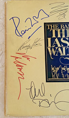 THE BAND Signed 12x THE LAST WALTZ COA Forever Legends