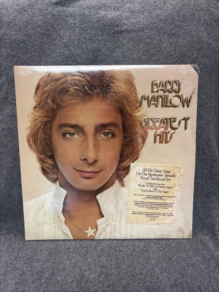 BARRY MANILOW Greatest Hits ARISTA 1978 POP 2LP Hype Sticker RARE NEW SEALED