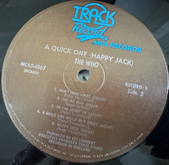 A Quick One/Sell Out by The Who original 1973 release double vinyl LP