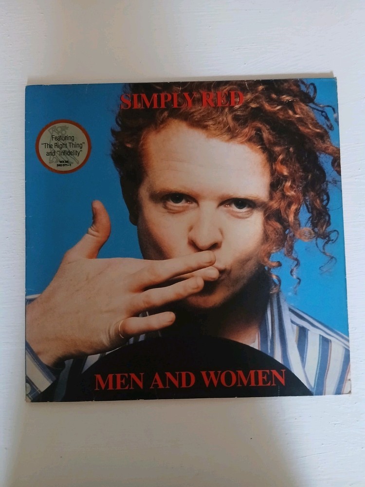 Simply Red Men And Women Playtested Lyric Inner WX85 WEA Elektra 1987
