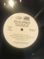 Greg Street Six O’Clock 12″ promo Trick Daddy UGK Birdman Cee-Lo Slip n Slide