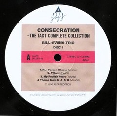 BILL EVANS „CONSECRATION: THE LAST COMPLETE COLLECTION“ ALFA Japan 10LP BOX SET