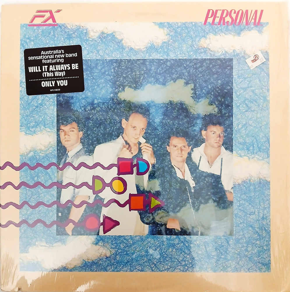 FX – Personal – 1986 Vinyl LP (hype) – New Wave / Synth Pop / Pop Rock