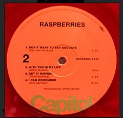Raspberries 1972 Self-Titled Debut 2016 Translucent RED Vinyl LP Record *Sealed