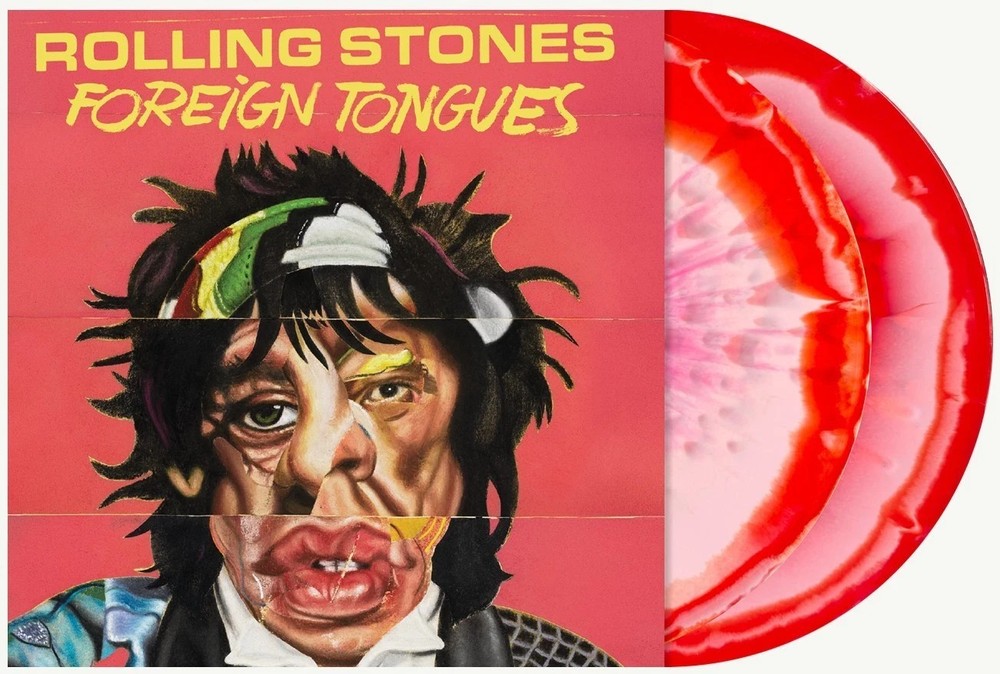 ROLLING STONES FOREIGN TONGUES PINK/RED/CLEAR SPLATTER VINYL BLOOD EXCLUSIVE 2LP