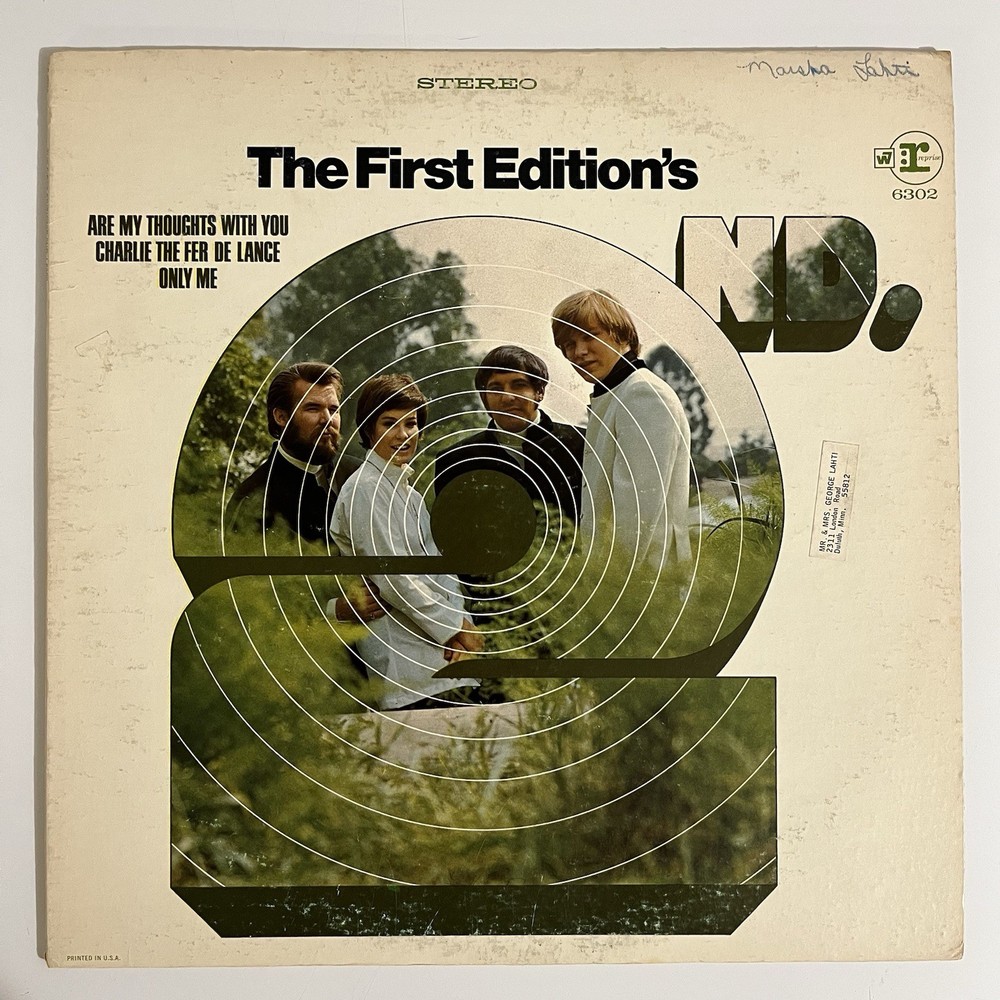 The First Edition / The First Edition’s 2nd 1968 VG/VG Record Album Psychedelic