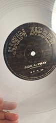 Justin Bieber Never Say Never & Pray LP Single 10” Very Rare Clear Vinyl