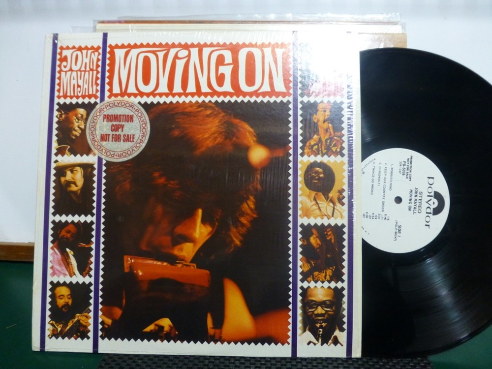 JOHN MAYALL MOVING ON PROMO POLYDOR NEAR MINT LP