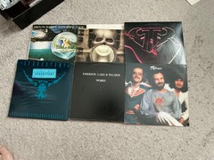 LOT OF (6) CLASSIC 70s/80s prog rock LPs 1 BID! ELP, GTR,Procol,Parsons