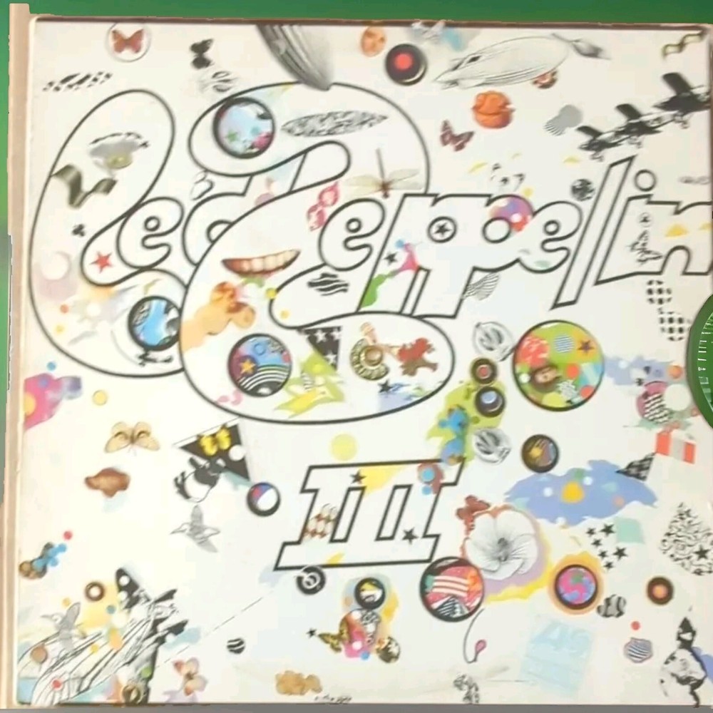 Led Zeppelin III 3 Lp GATEFOLD 1970 working wheel-COMPLETE package Rare