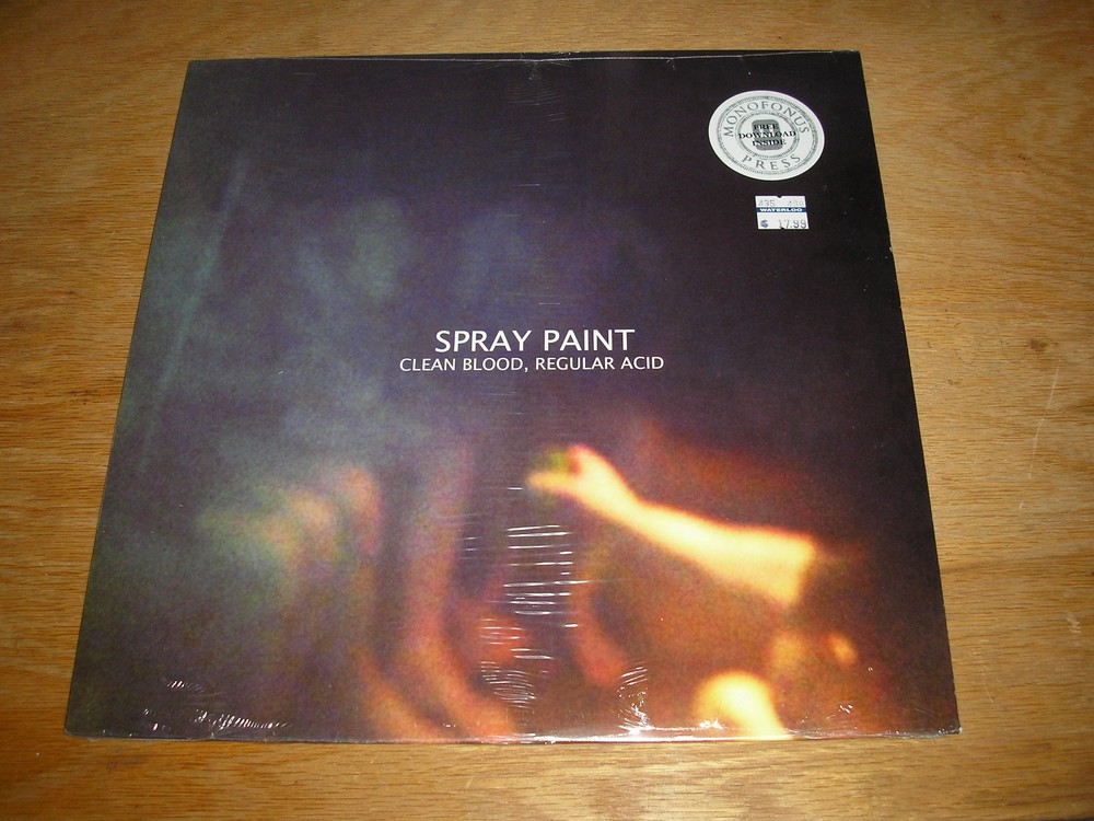 Spray Paint ‎– Clean Blood, Regular Acid LP new sealed Monofonus Press post punk