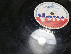 78RPM VDisc V Disc 495 Lena Horne / The Mills Brothers, clean decently worn VV-V