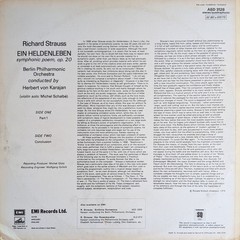 STRAUSS EIN HELDENLEBEN VON KARAJAN BERLIN PHIL EMI UK LP ASD 3126
