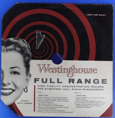 Westinghouse Full Range High Fidelity Demonstration Record For Symphony Hall 10″