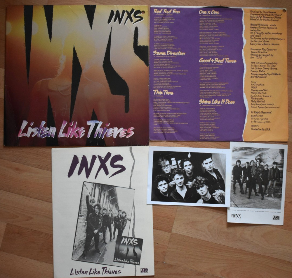 INXS ‎– Listen Like Thieves 1st US 1985 SP (Specialty Pressing, Regular Sleeve)
