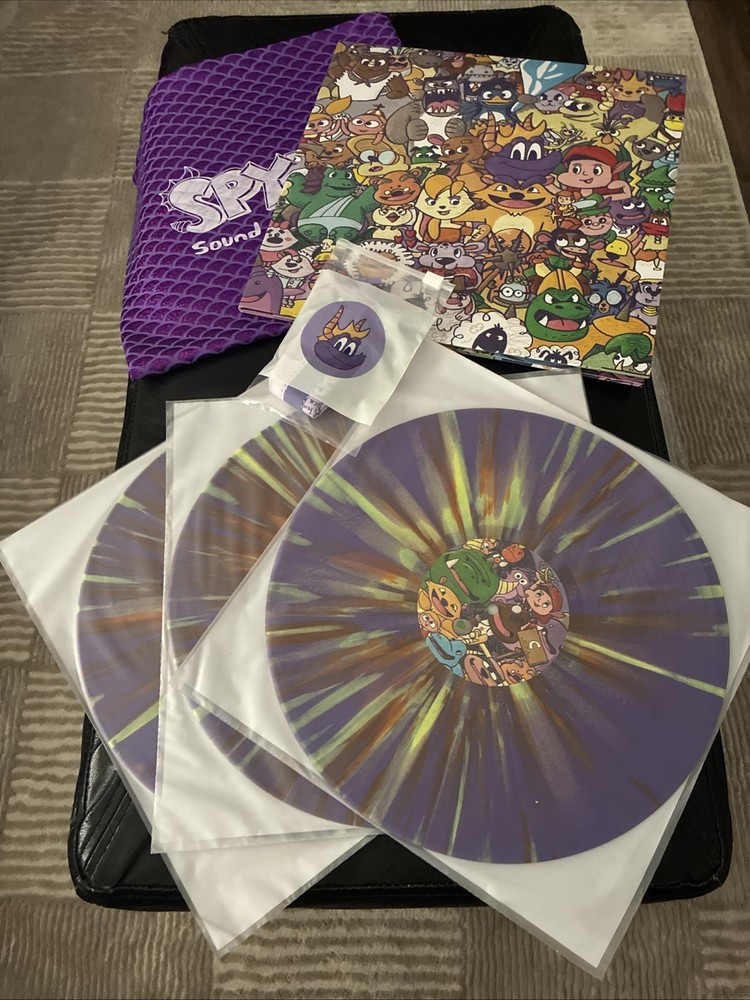 Spyro Trilogy OST Soundtrack vinyl 3xLP record bagged Sony playstation PS1 PSX