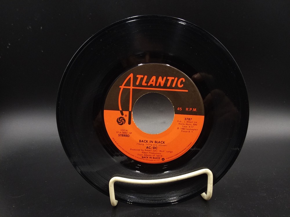 AC/DC, What Do You Do For Money Honey / Back in Black, Atlantic, 45 single