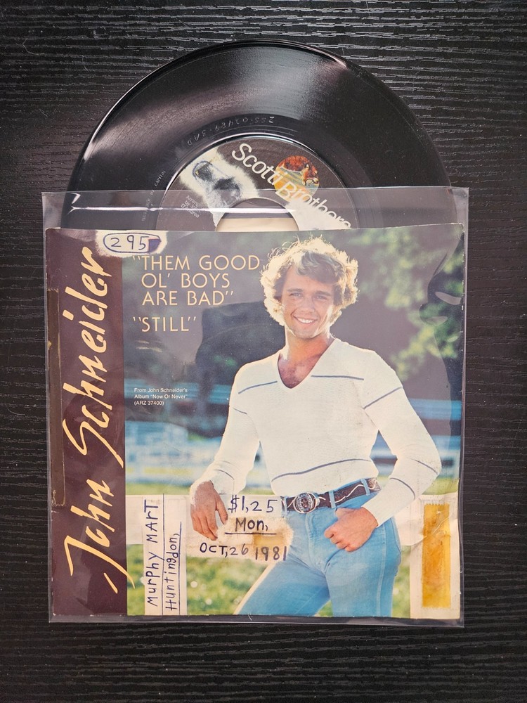 JOHN SCHNEIDER -Them Good Ol‘ Boys Are Bad / Still 7” 45 Vinyl Single Pic sleeve
