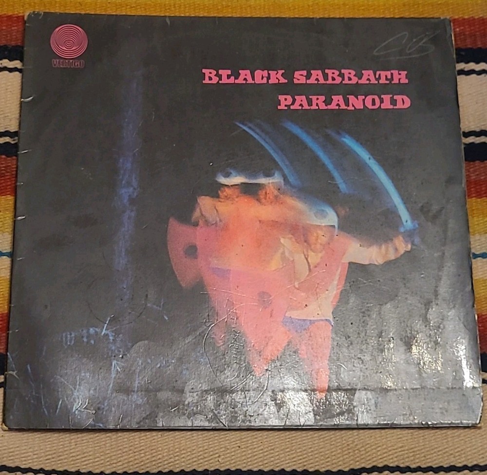 Black Sabbath Paranoid 1970 Vertigo 6360 011 Germany Swirl Big Bear *Read*