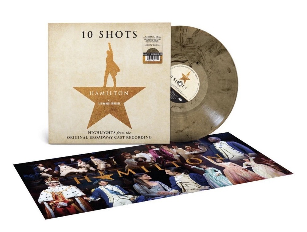 Hamilton 10 Shots Highlights From Original Broadway Cast Cabinet Bullet Vinyl