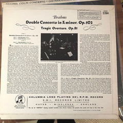 Brahms Double Concerto – Oistrakh / Rournier / Galleera /PO EMI Columbia
