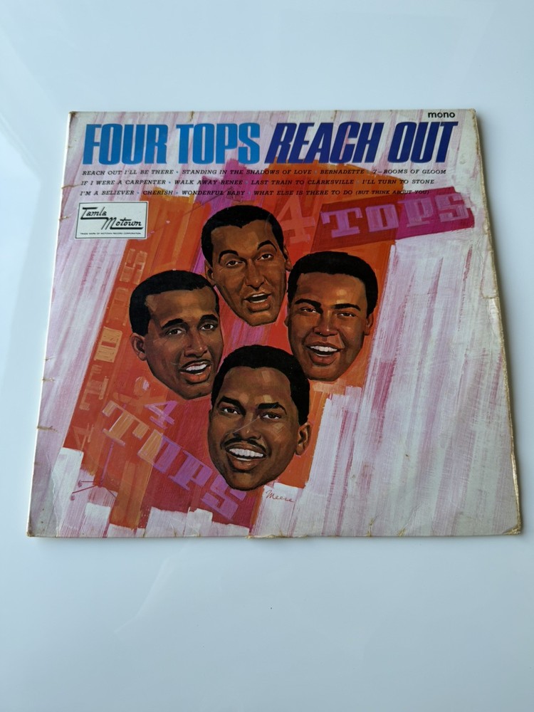 FOUR TOPS – REACH OUT – VINYL -UK MONO – TAMLA MOTOWN – 1967