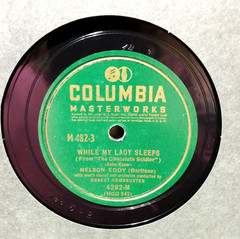 1940s Nelson Eddy Rise Stevens The Chocolate Soldier Columbia (3) 78 RPM Shellac