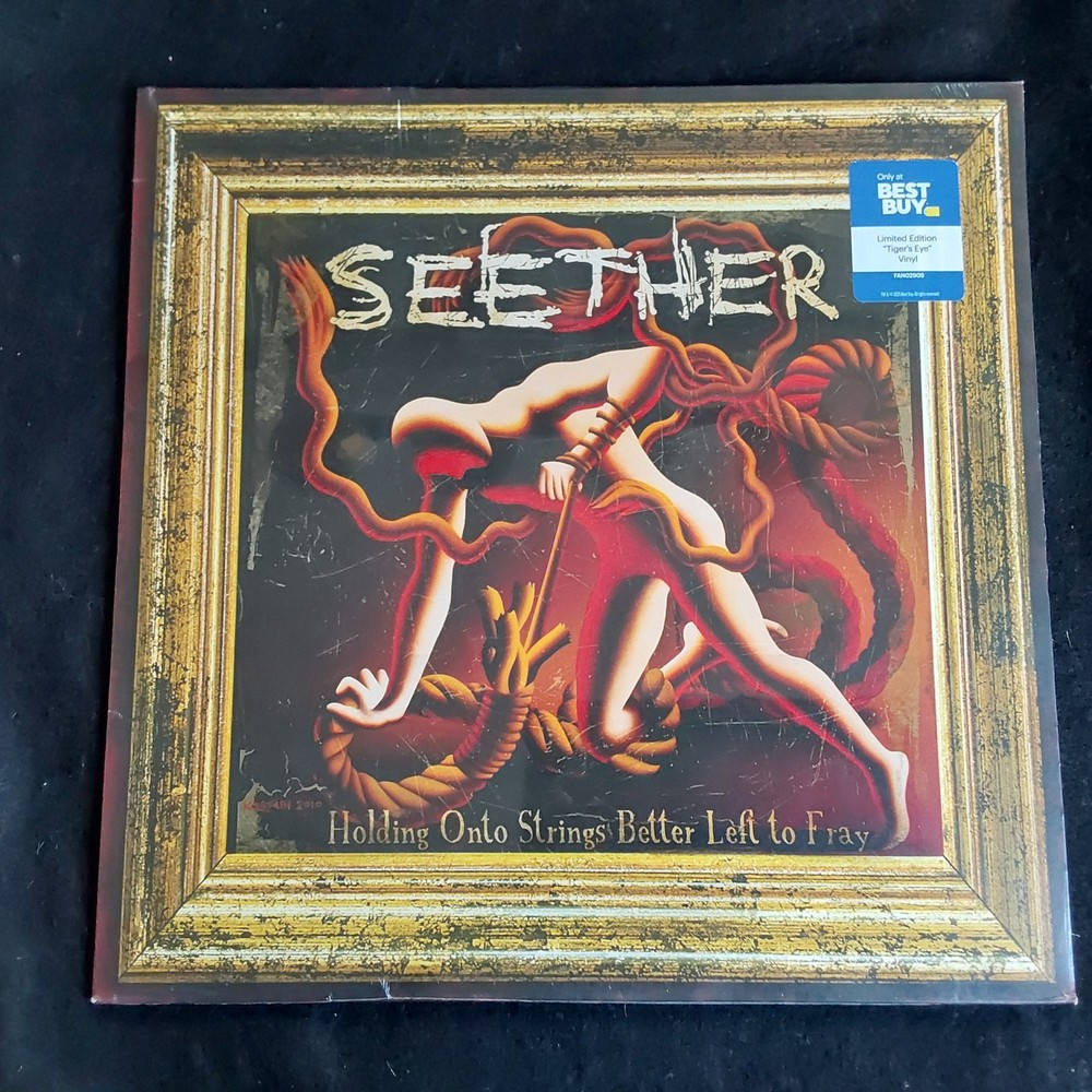 Seether~Holding Onto Strings Better Left To Fray~Tiger’s Eye Vinyl LP ~ Best Buy