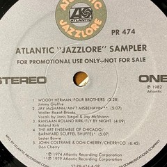 Atlantic „Jazzlore“ Sampler • LP Vinyl Record • Partial Shrink Wrap